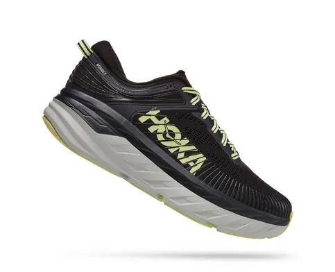 Hoka Mens Bondi 7 Max Cushioned Athletic Shoe **Medium Width**- Blue Graphite/Butterfly