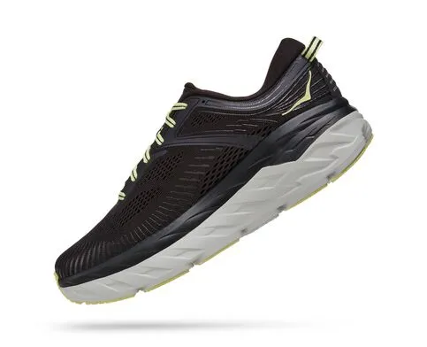 Hoka Mens Bondi 7 Max Cushioned Athletic Shoe **Medium Width**- Blue Graphite/Butterfly