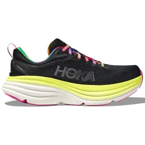 Hoka Men's Bondi 8 Running Shoes Black / Citrus Glow