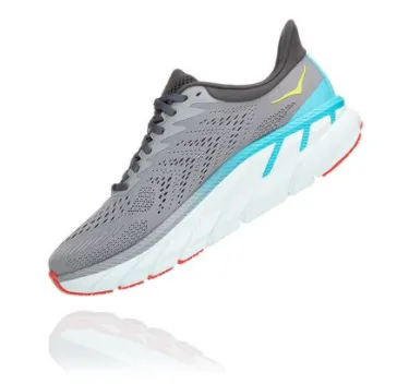 Hoka Mens Clifton 7- Wild Dove/ Dark Shadow