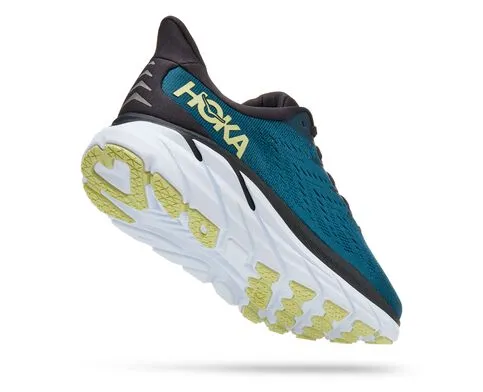 Hoka Mens Clifton 8 Lightweight Running Shoe- Blue Coral/Butterfly