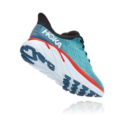 Hoka One One Mens Clifton 8- Real Teal/ Aquarelle