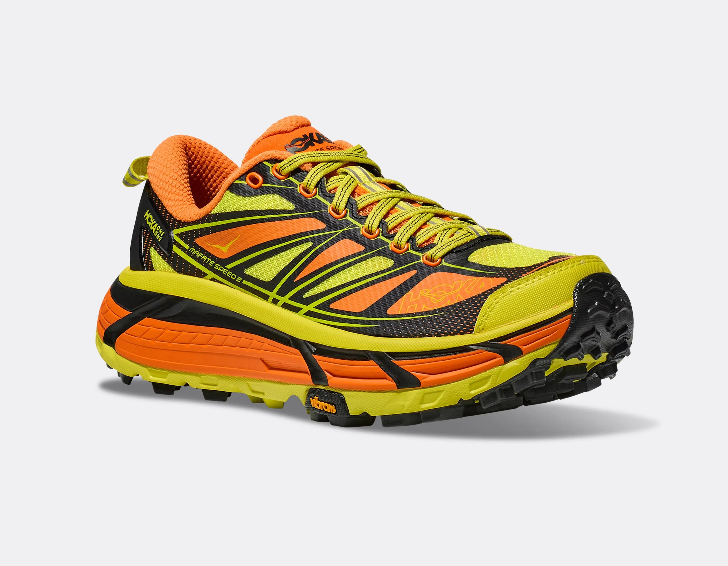 Hoka Unisex Mafate Speed 2 - Electric Tangerine Hoka Citrus