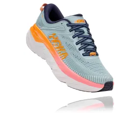 Hoka Womens Bondi 7- Blue Haze/Black Iris- WIDE Width