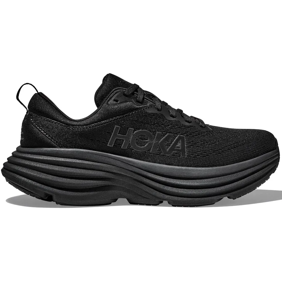 Hoka Women's Bondi 8 Running Shoes Black / Black