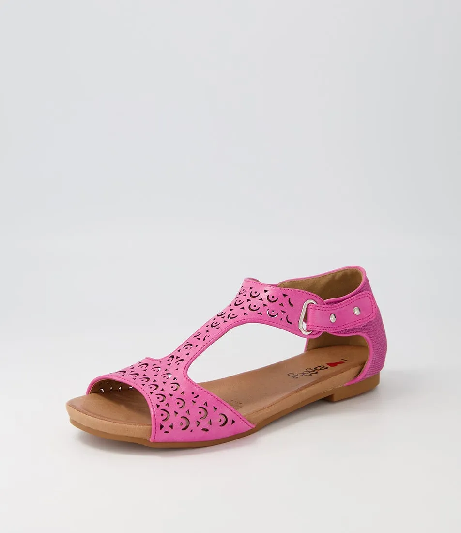 I LOVE BILLY Raff Fuchsia Mix Sandals