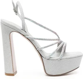 Le Silla Scarlet 150mm platform sandals Grey