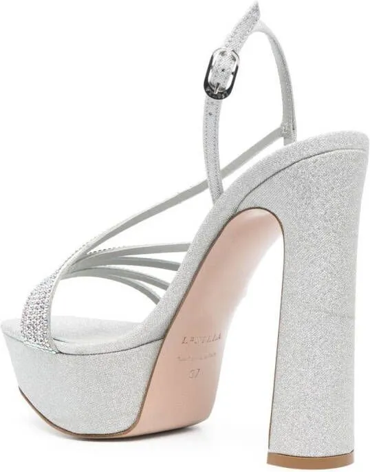 Le Silla Scarlet 150mm platform sandals Grey