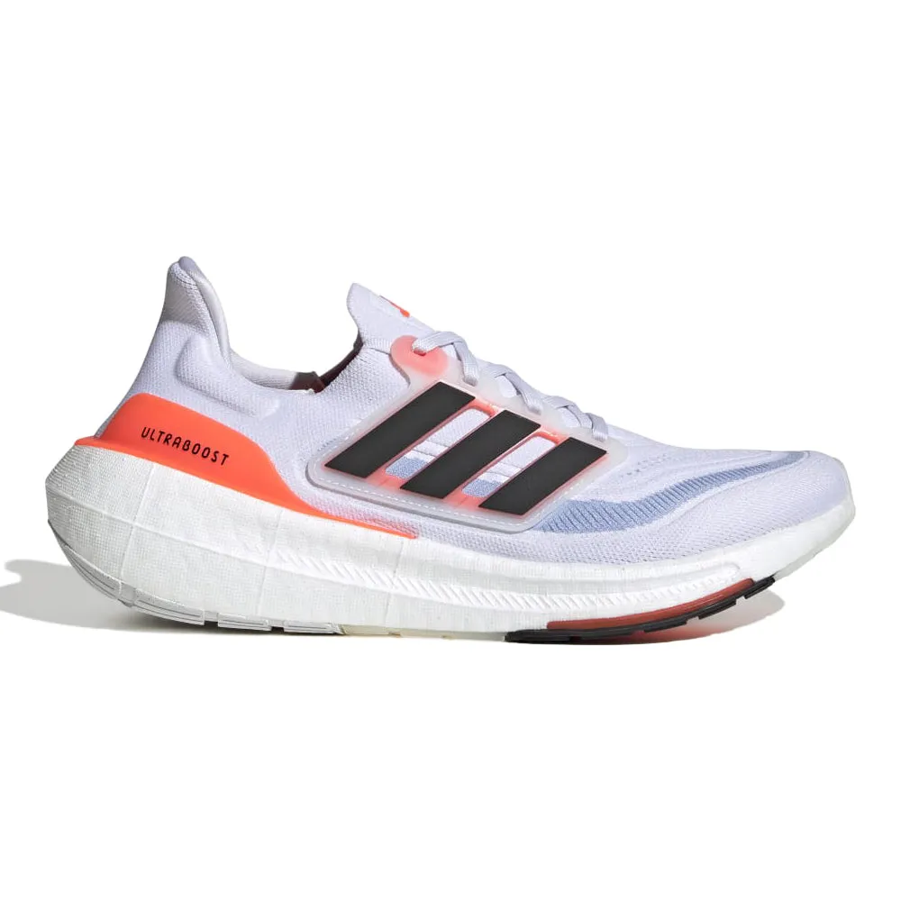 Men's Adidas Ultraboost Light, Cloud White/Core Black/Solar Red, 11 D Medium