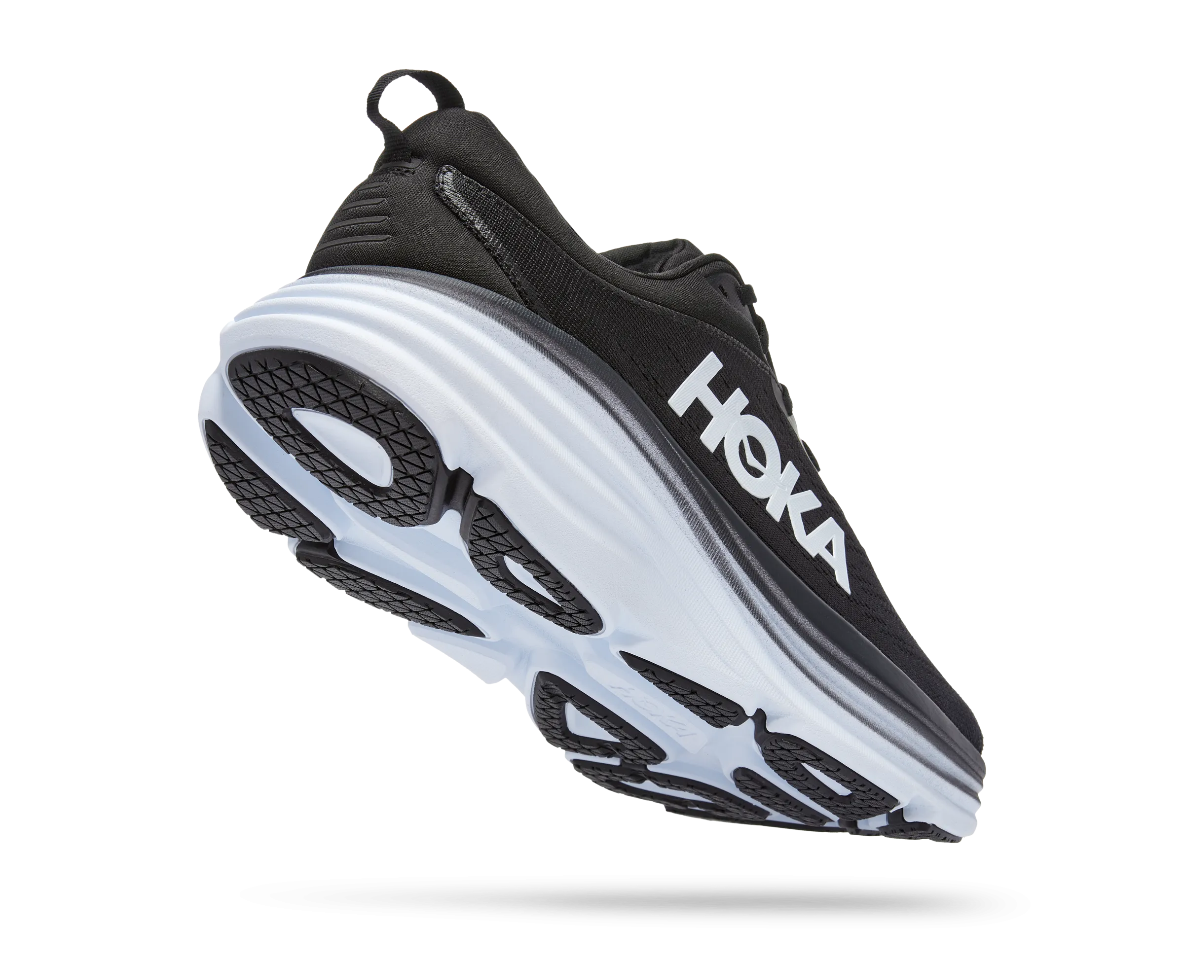 Men's Hoka Bondi 8 Color: Black / White