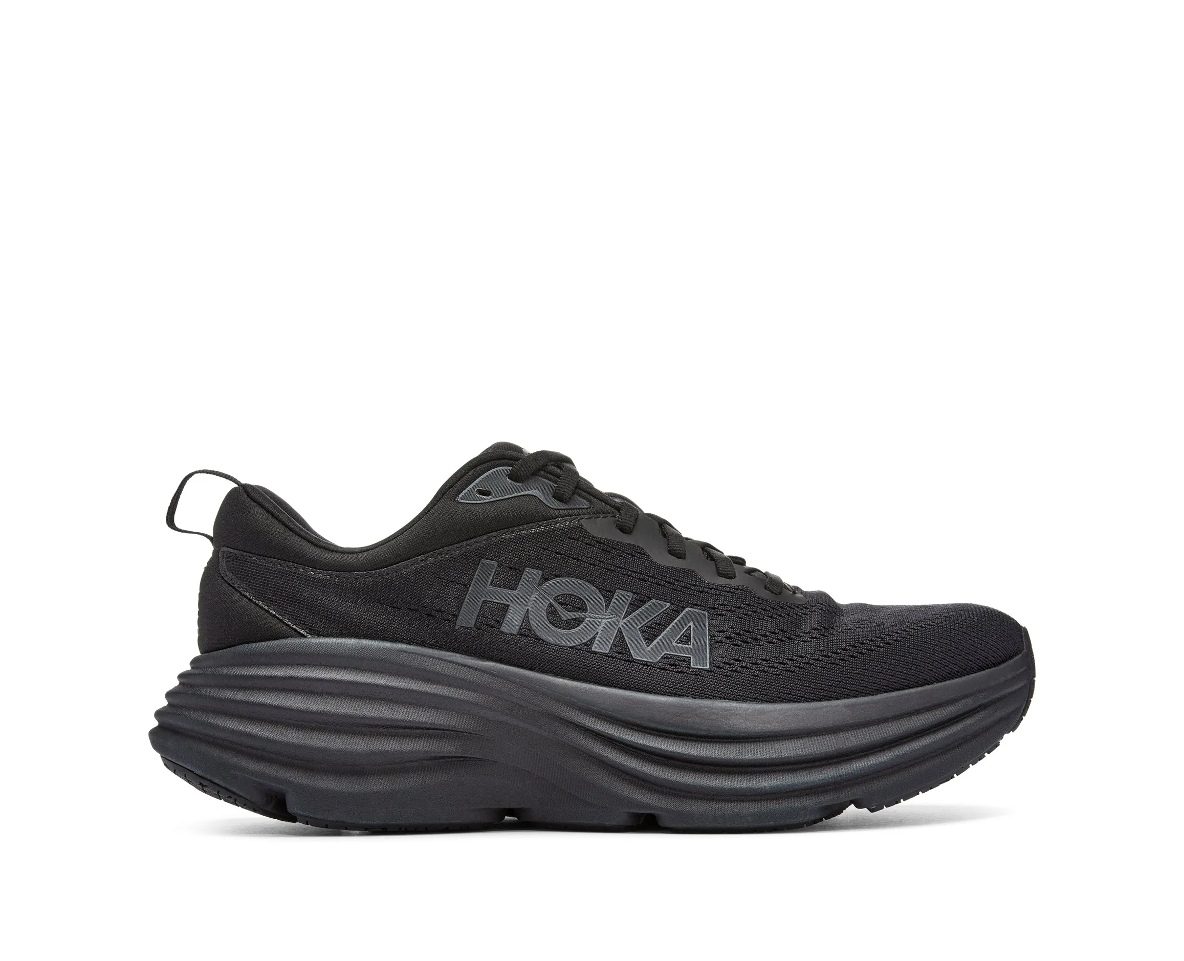 Men's Hoka Bondi 8 Color: Black/ Black (EXTRA WIDE WIDTH)