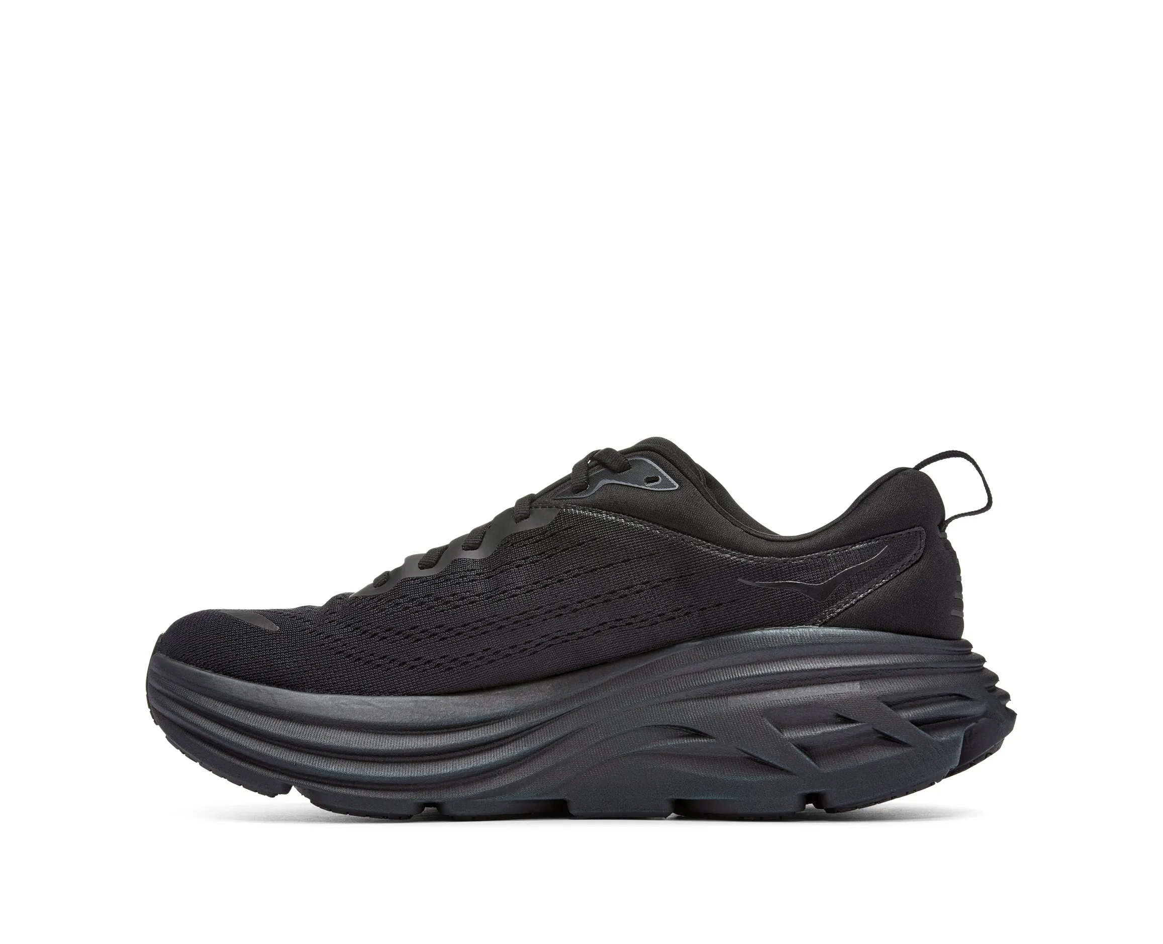 Men's Hoka Bondi 8 Color: Black/ Black (WIDE WIDTH)