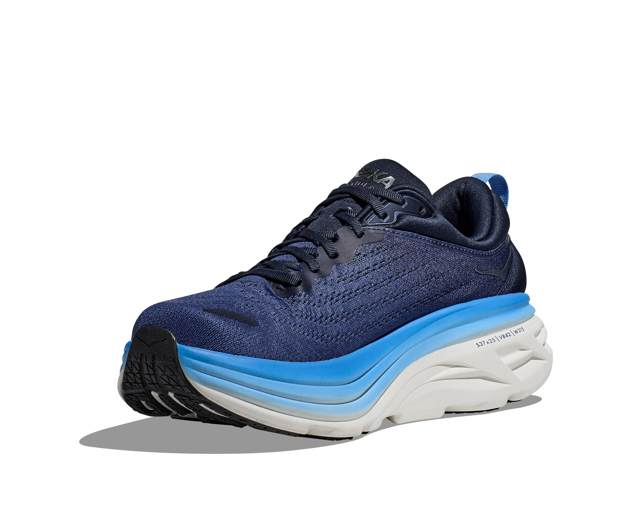 Men's Hoka Bondi 8 Color: Outer Space / All Abroad (WIDE WIDTH)