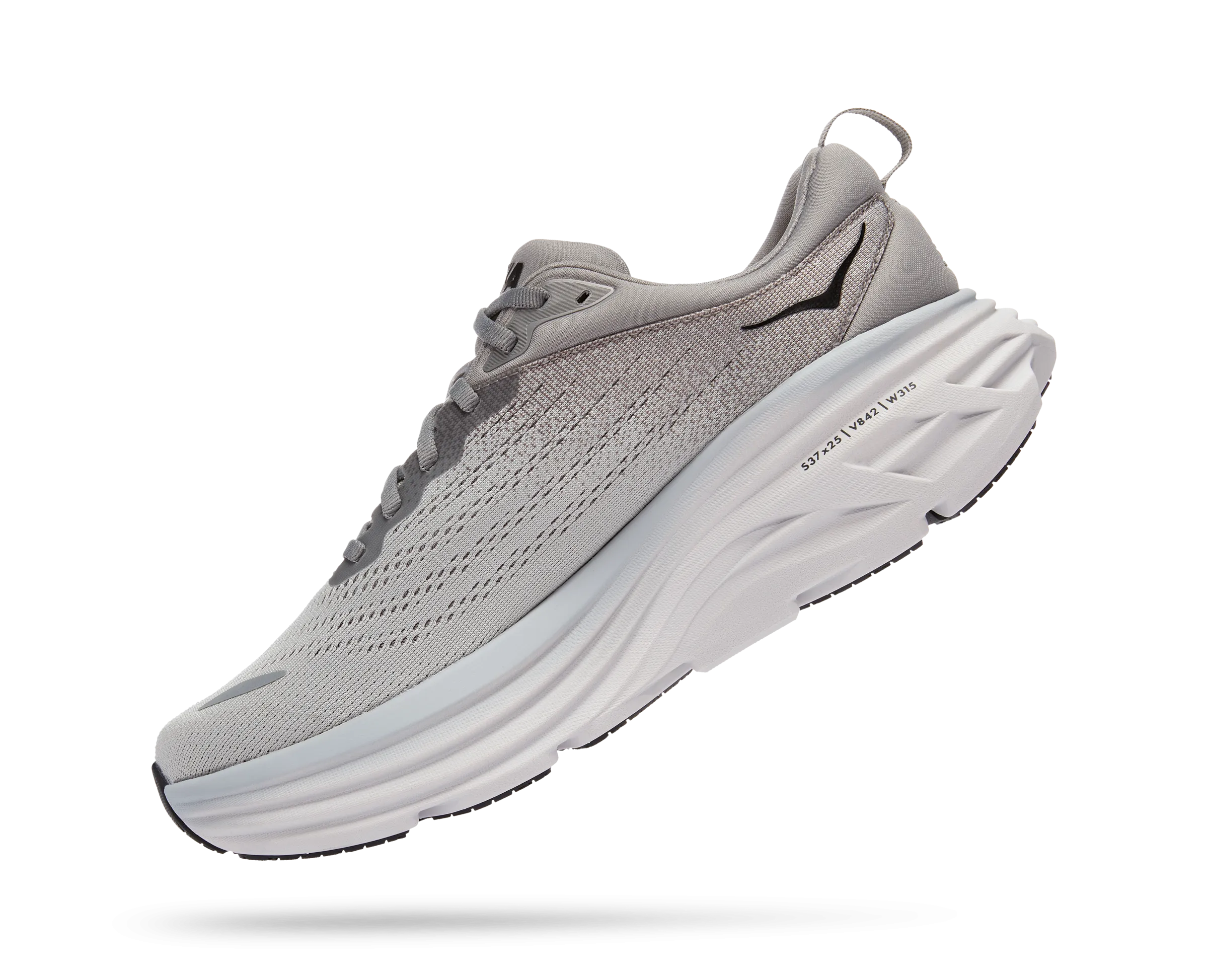 Men's Hoka Bondi 8 Color: Sharkskin / Harbor Mist