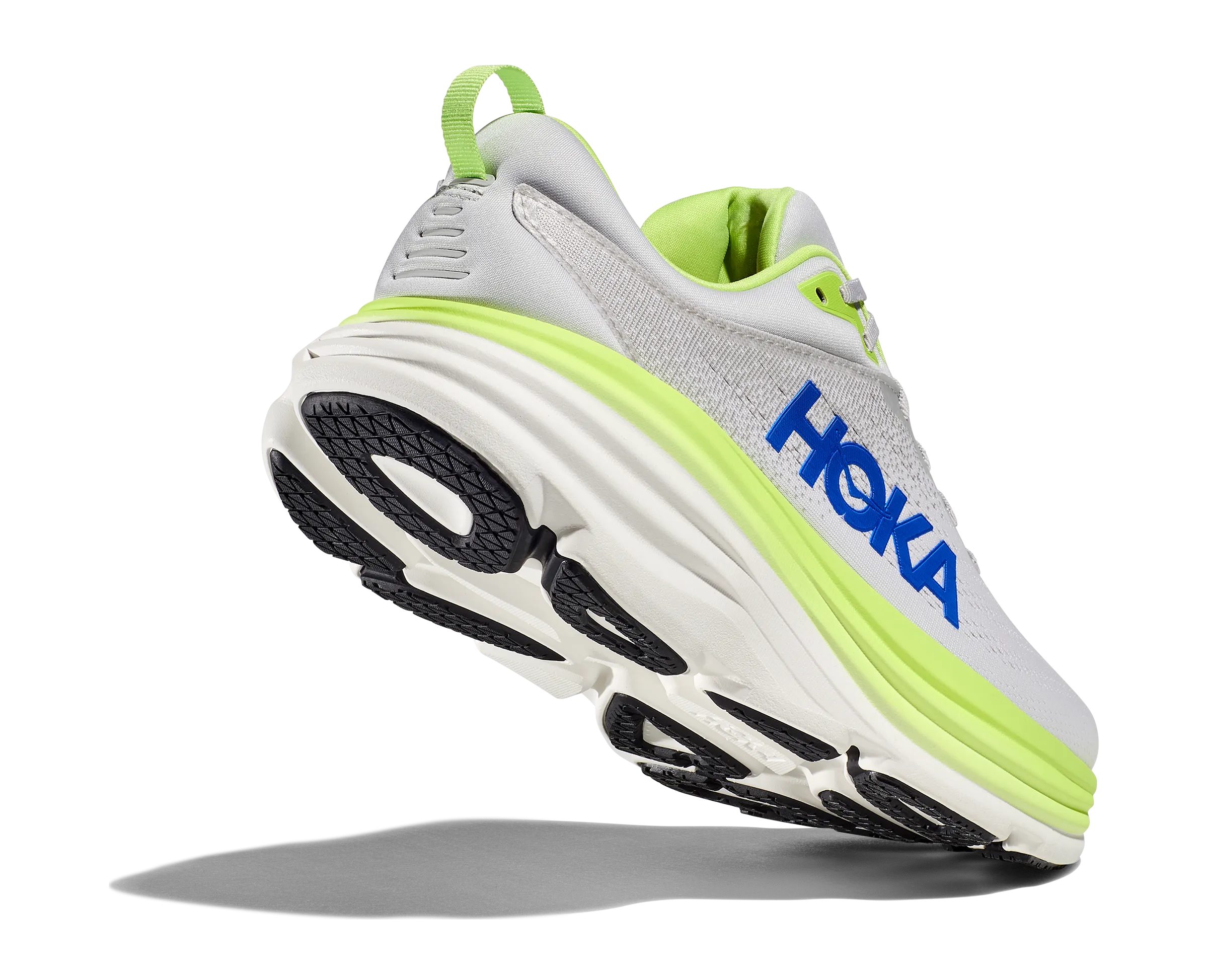 Men's Hoka Bondi 8 Color: Stardust/ Lettuce (WIDE WIDTH)