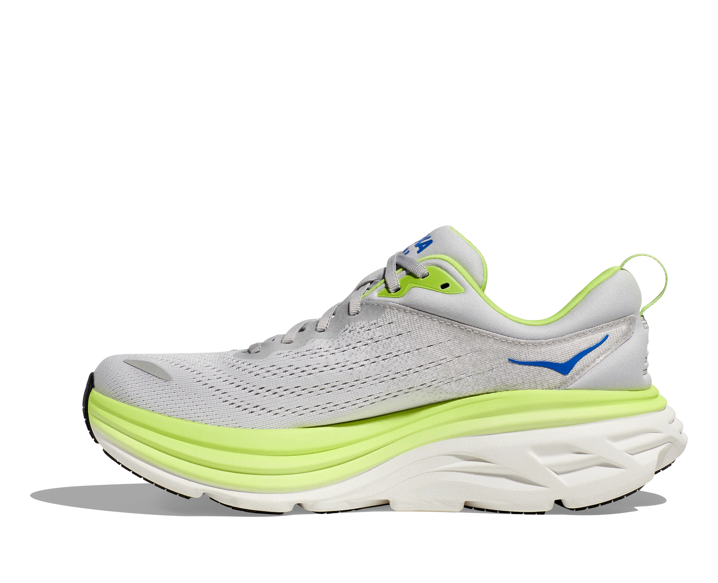 Men's Hoka Bondi 8 Color: Stardust/ Lettuce (WIDE WIDTH)