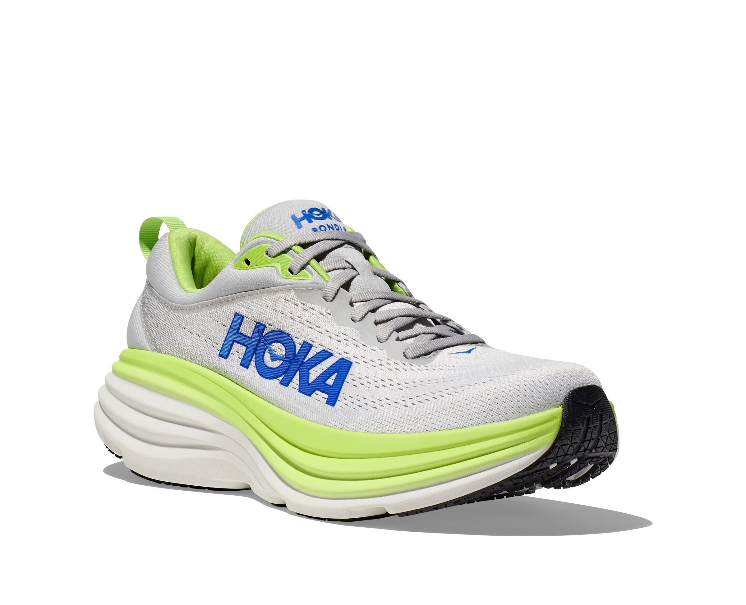 Men's Hoka Bondi 8 Color: Stardust/ Lettuce