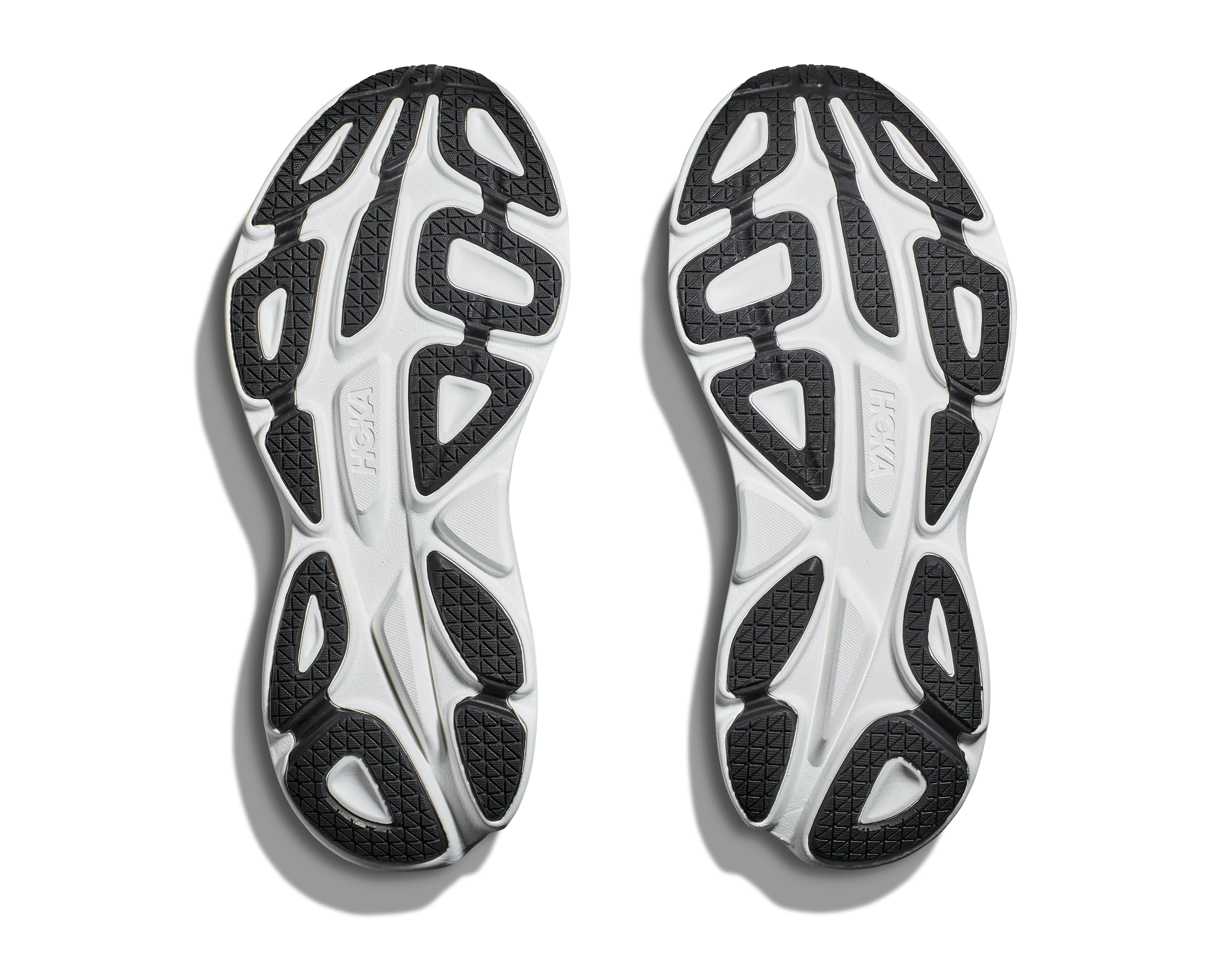 Men's Hoka Bondi 8 Color: White / Black (WIDE WIDTH)