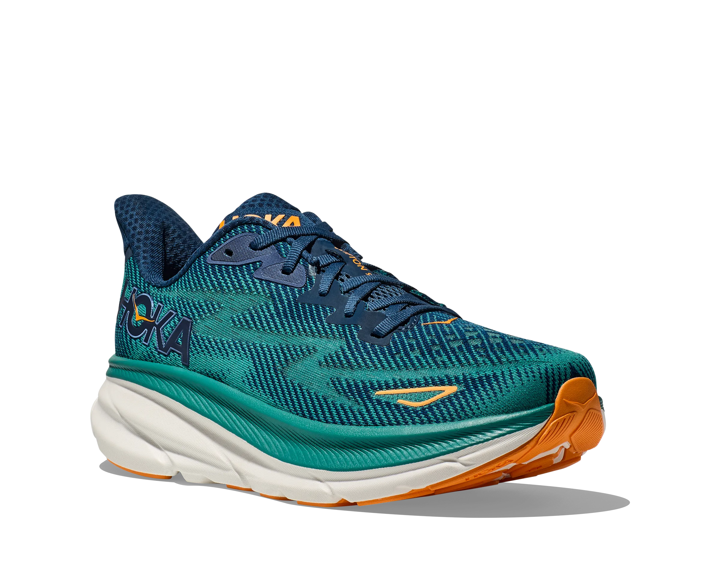 Men's Hoka Clifton 9 Color: Midnight /Oceanic