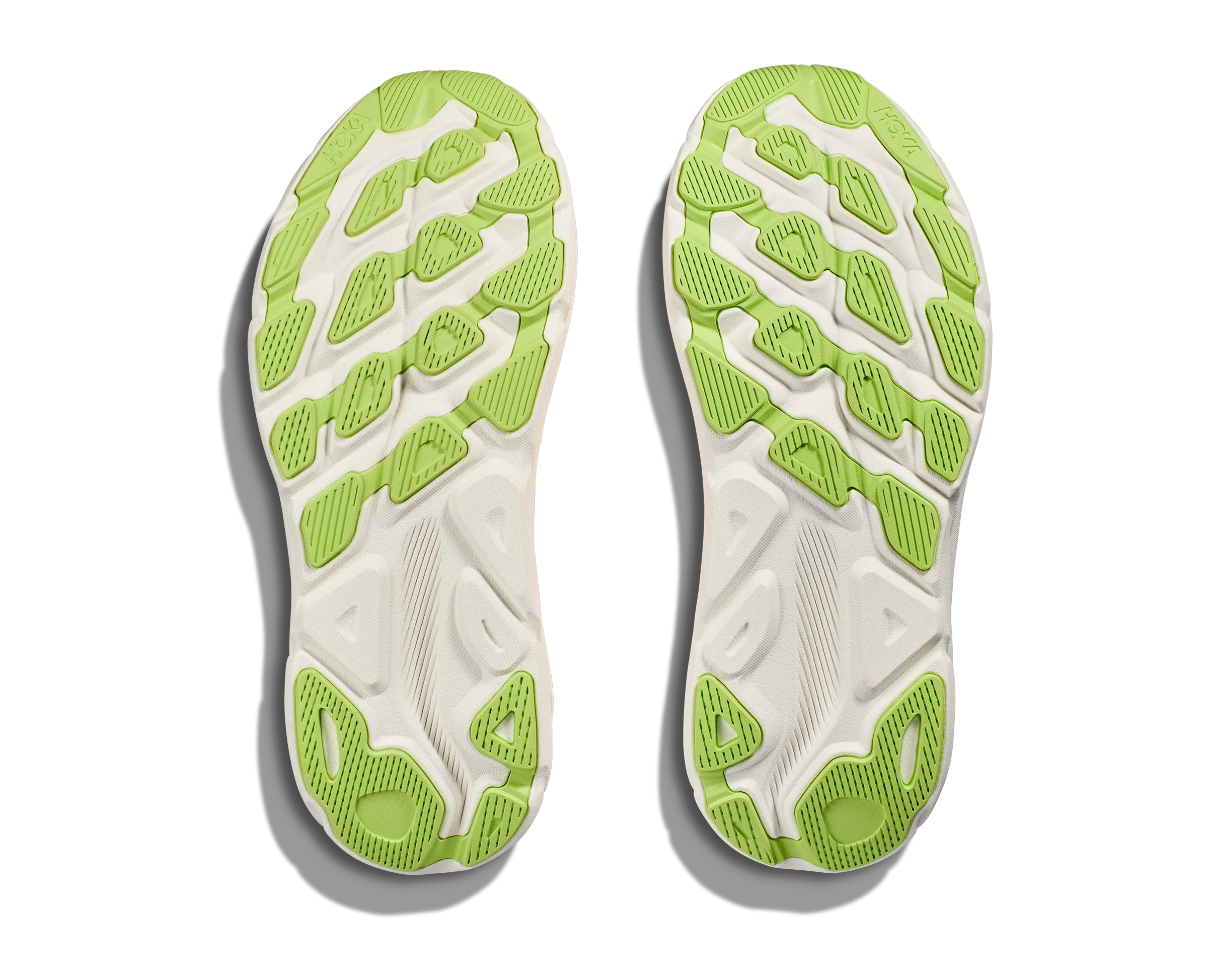 Men's Hoka Clifton 9 Color: Solar Flare/ Lettuce