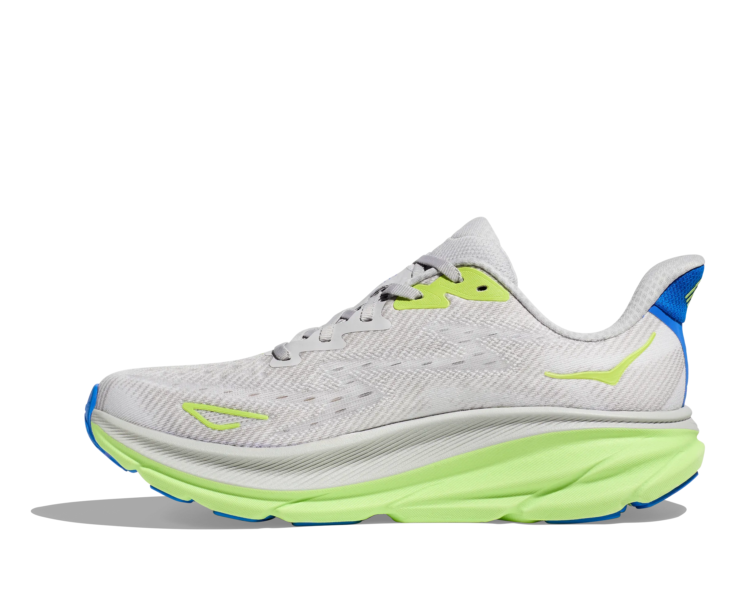 Men's Hoka Clifton 9 Color: Stardust / Cobalt (WIDE WIDTH)