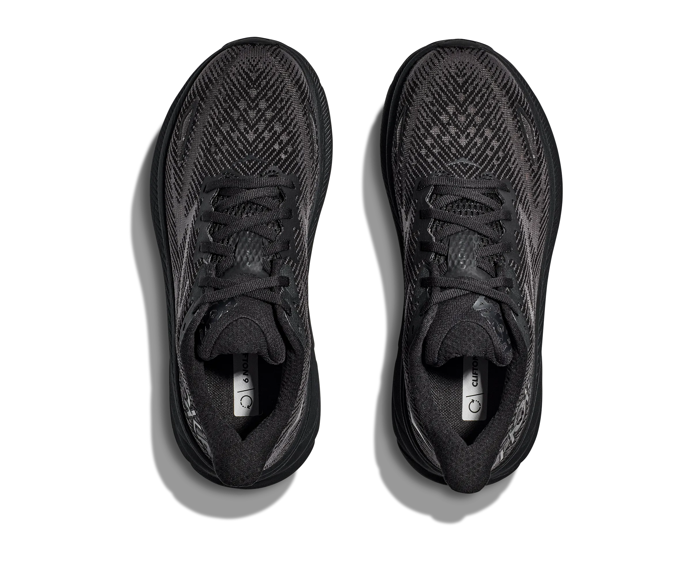 Men's Hoka One One Clifton 9 Color: Black / Black