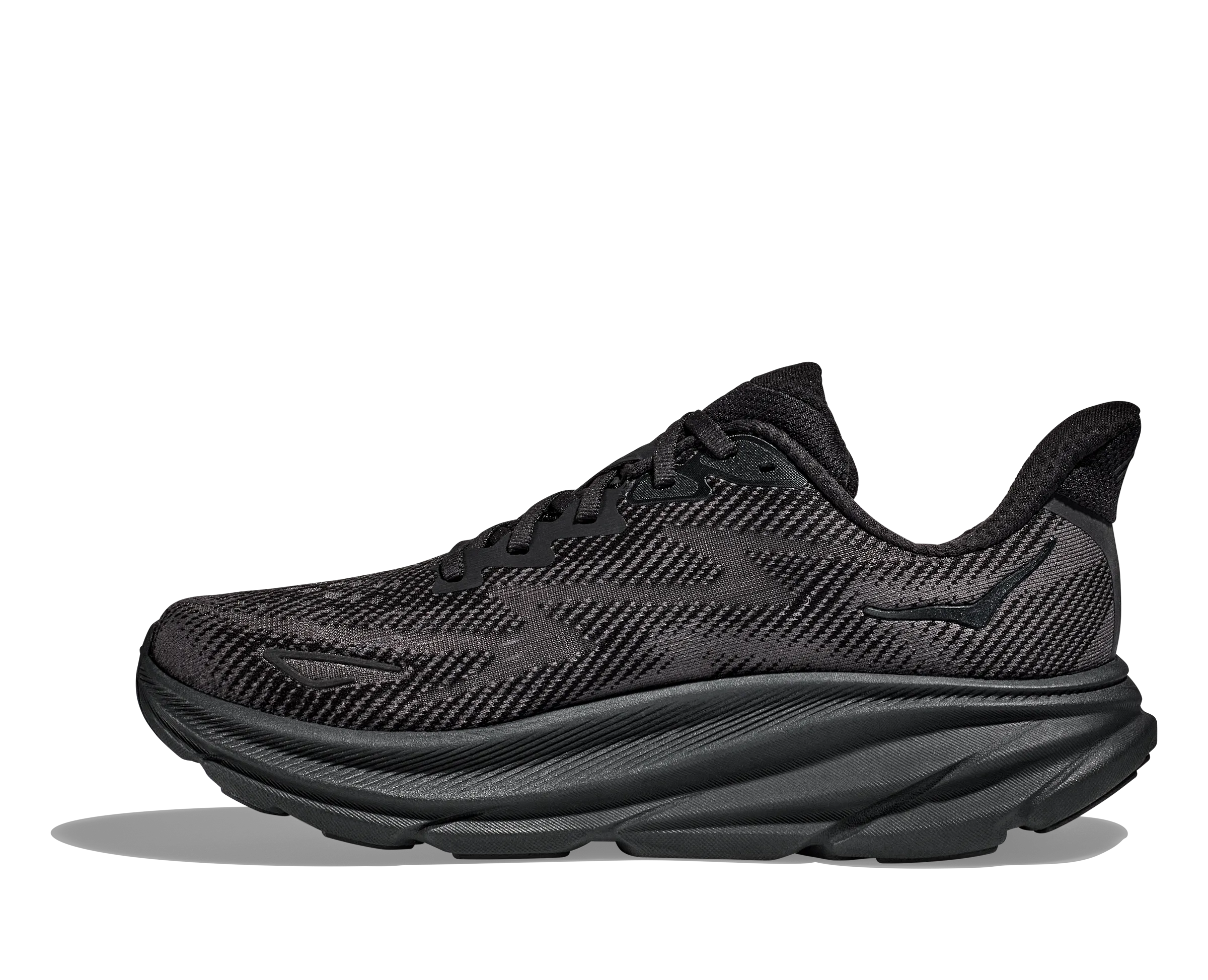 Men's Hoka One One Clifton 9 Color: Black / Black