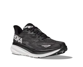 Men's Hoka One One Clifton 9 Color: Black/ White