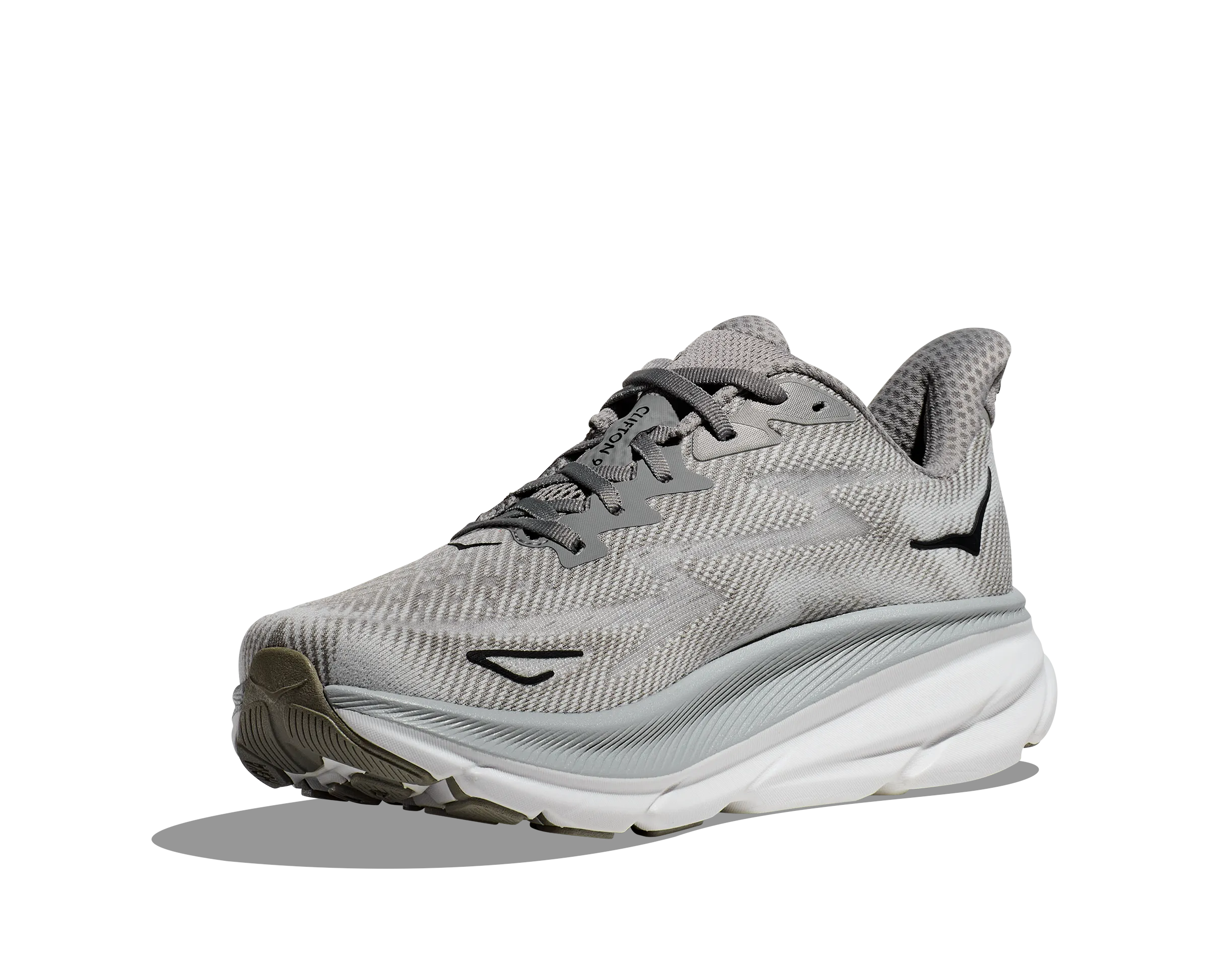 Men's Hoka One One Clifton 9 Color: Harbor Mist / Black (WIDE WIDTH)