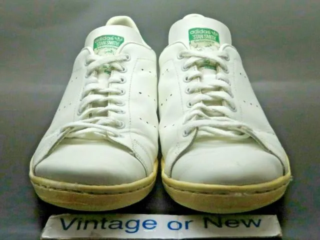 Men's vtg 80's adidas originals stan smith white green sz 11.5