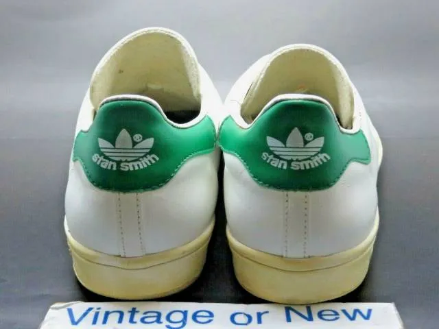 Men's vtg 80's adidas originals stan smith white green sz 11.5