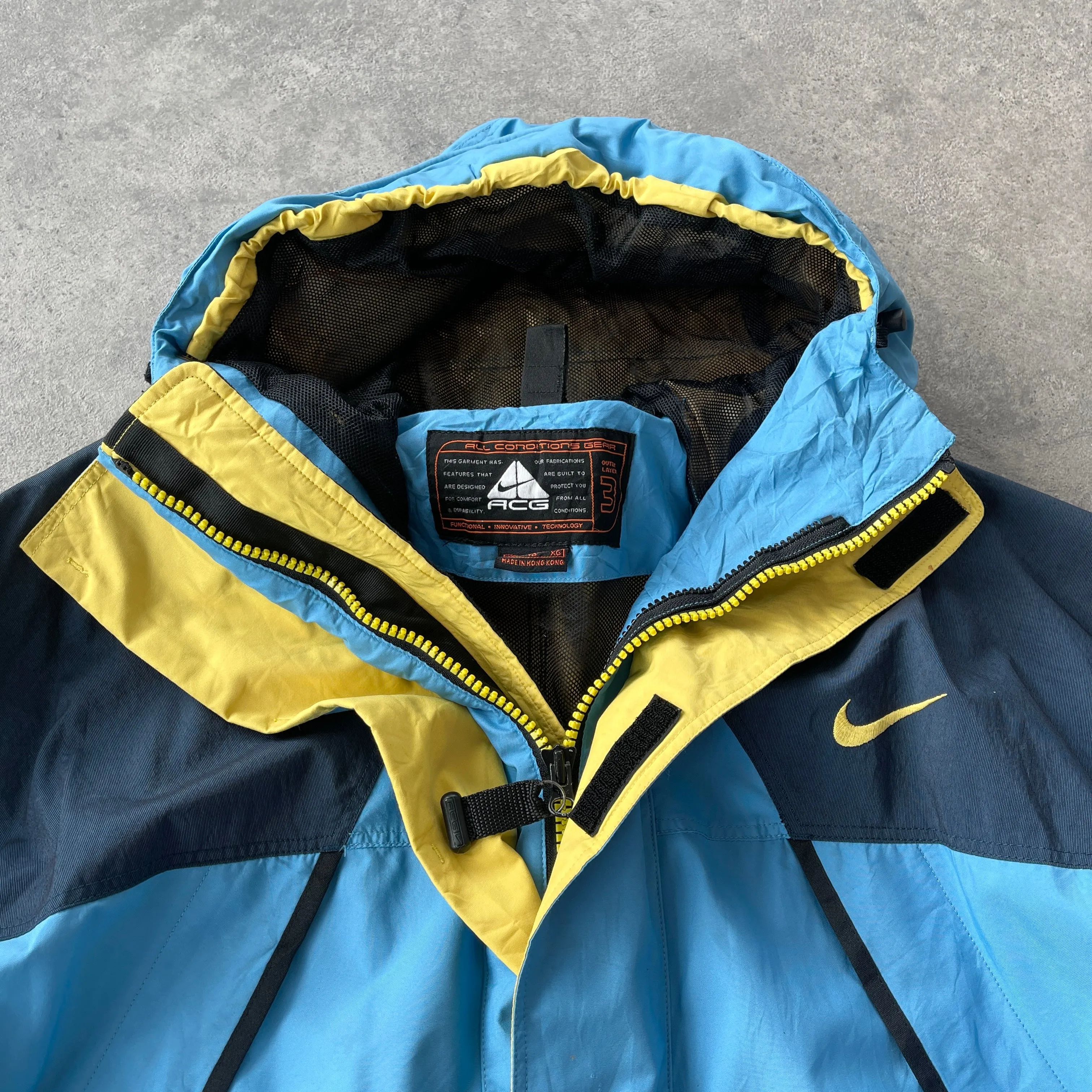 Nike ACG 1990s storm-fit heavyweight waterproof technical jacket (XL)