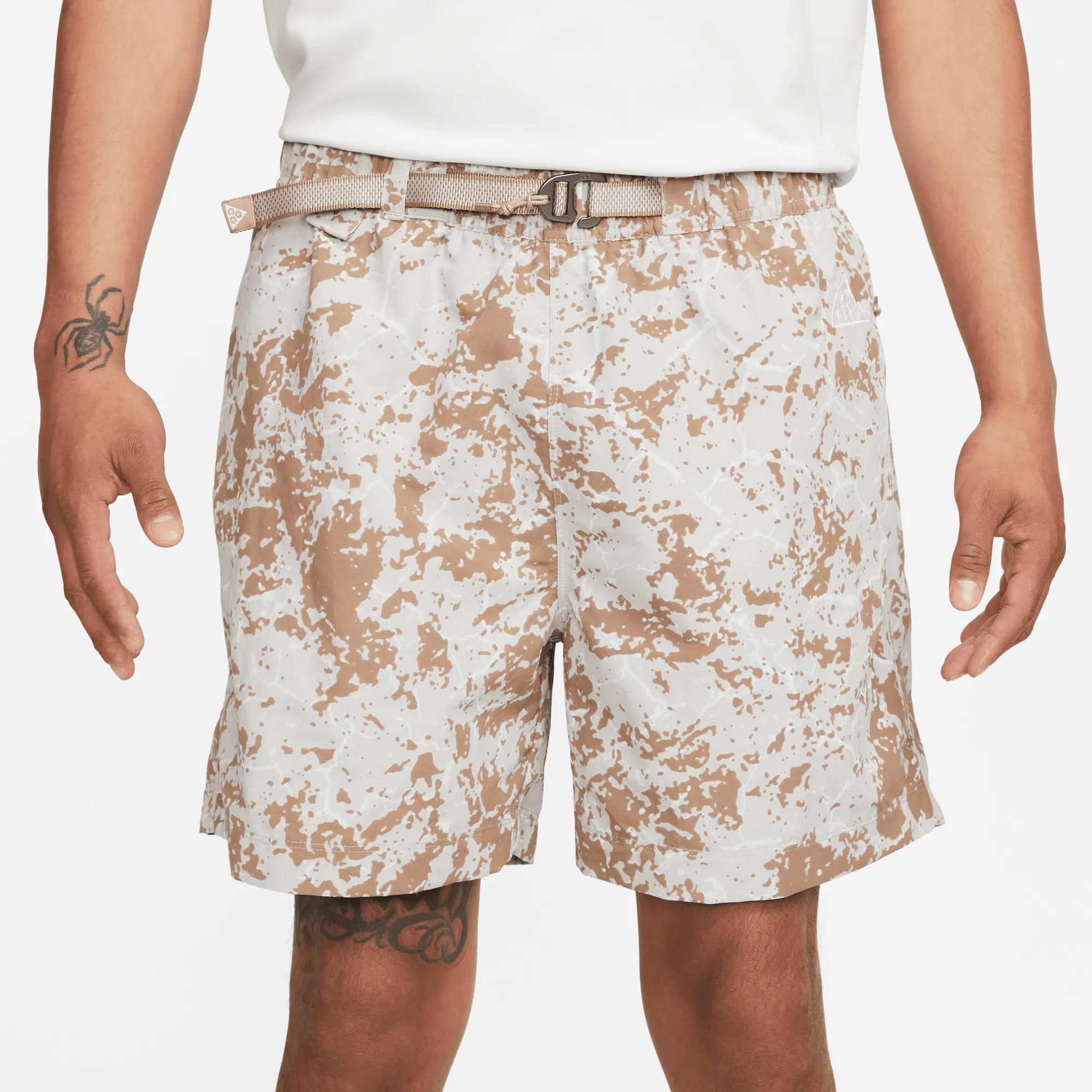 Nike ACG Print Trail Shorts Light Iron Ore