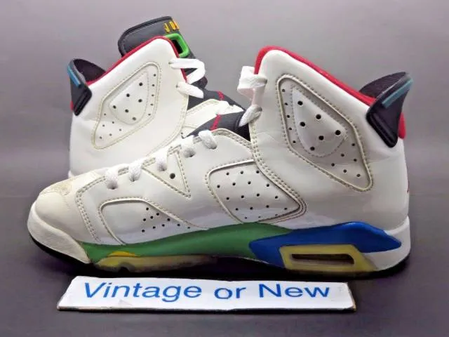 Nike Air Jordan VI 6 Olympic Beijing Retro GS 2008 sz 5.5Y