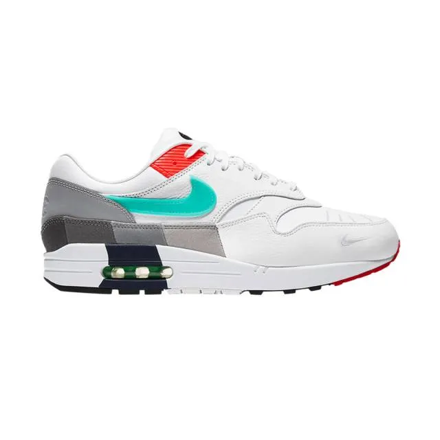 Nike Air Max 1 (Evolution of Icons/ White/ Teal Blue/ Si...