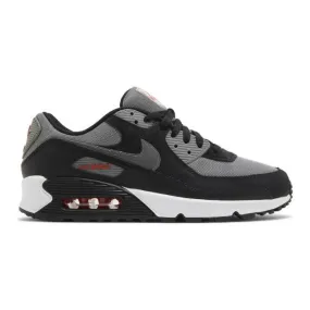 Nike air max 90 (black pewter red/ black/ flat pewter/ picante red/ white) men us 8-13 fd0664-001