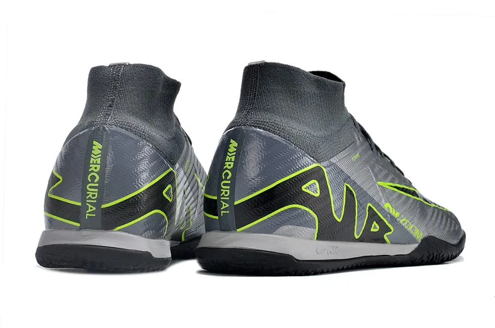 Nike Air Zoom Mercurial Superfly 9 Elite Indoor Chrome Concept Pack - Chrome Grey/Green/Black