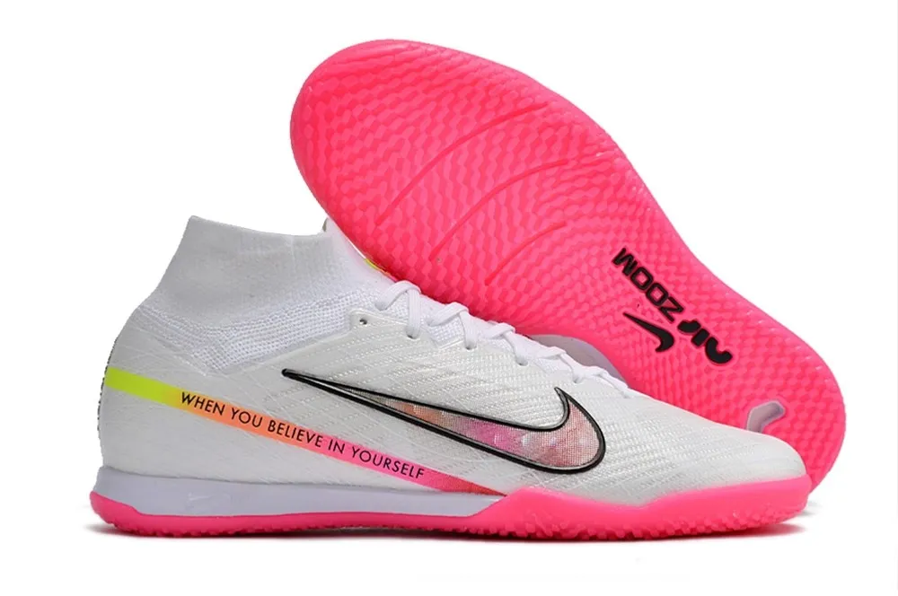 Nike Air Zoom Mercurial Superfly 9 Elite Indoor Marcus Rashford - White/Black/Hyper Pink