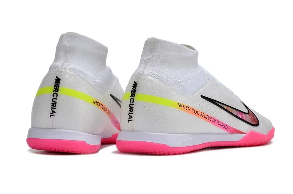 Nike Air Zoom Mercurial Superfly 9 Elite Indoor Marcus Rashford - White/Black/Hyper Pink