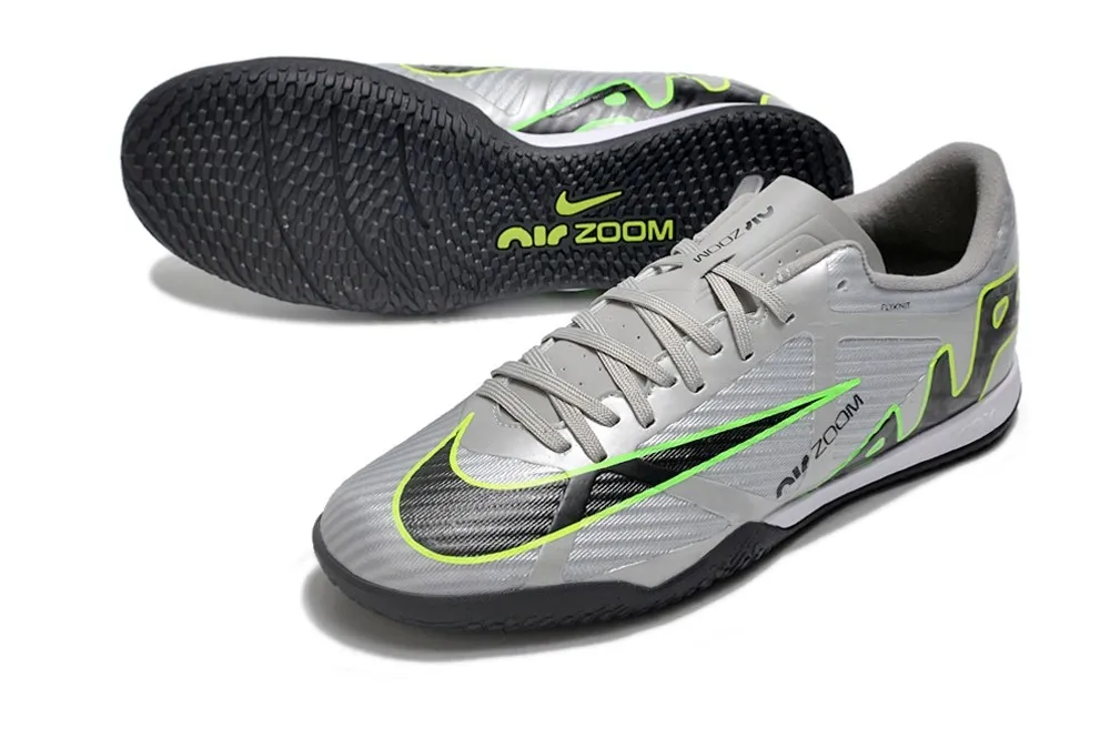 Nike Air Zoom Mercurial Vapor 15 Academy Indoor Chrome Concept Pack - Chrome Grey/Green/Black