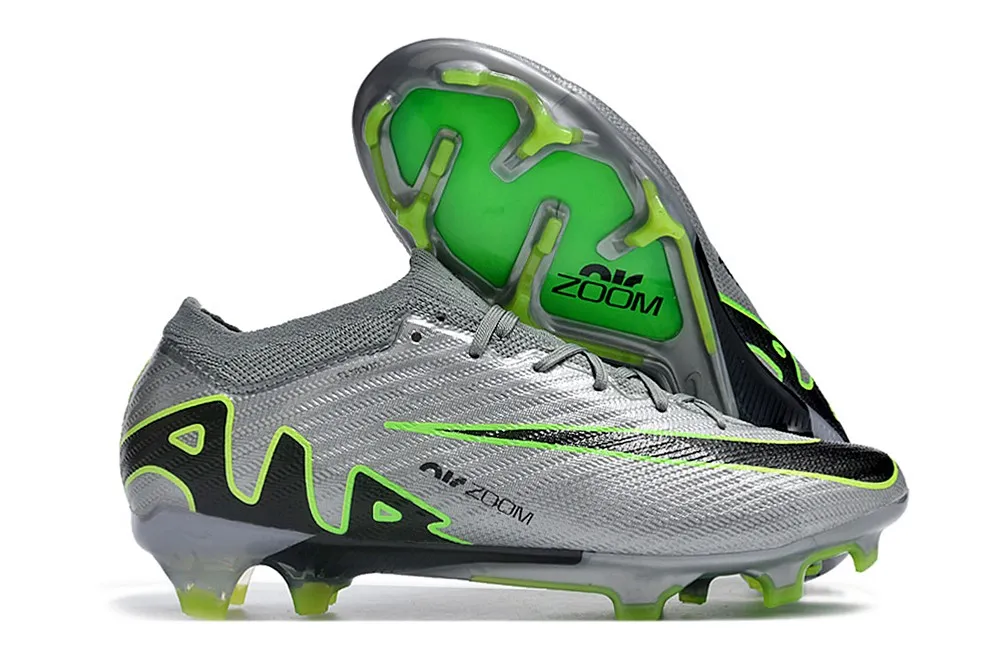 Nike Air Zoom Mercurial Vapor 15 Elite FG Chrome Concept Pack - Chrome Grey/Green/Black