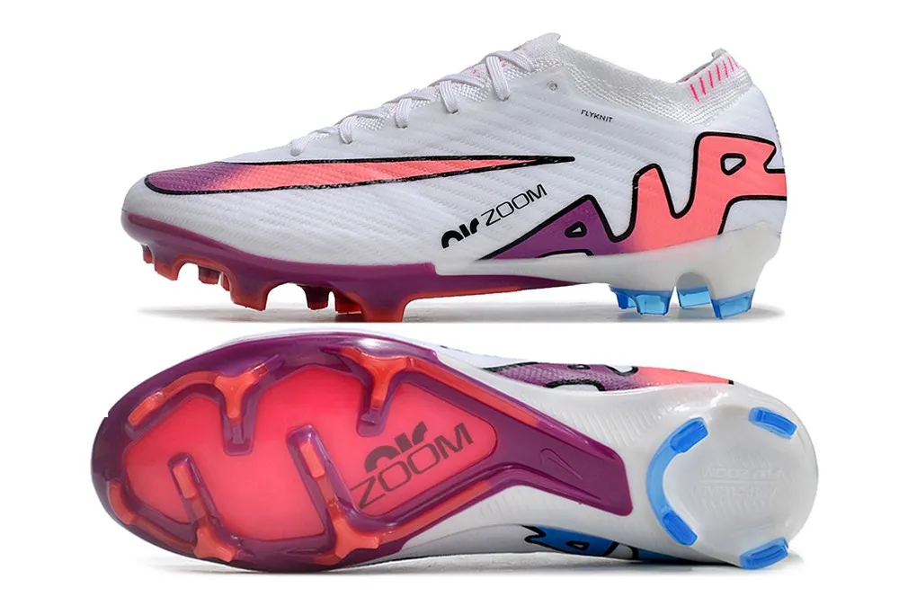 Nike Air Zoom Mercurial Vapor 15 Elite FG - White/Pink/Flash Crimson/Hyper Blue