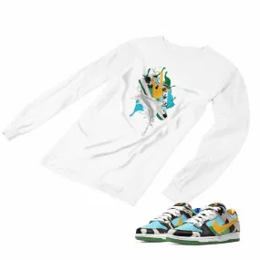 Nike Dunk Ben Jerry’s Matching Custom Designed Long Sleeve T shirt ND 1-2-23