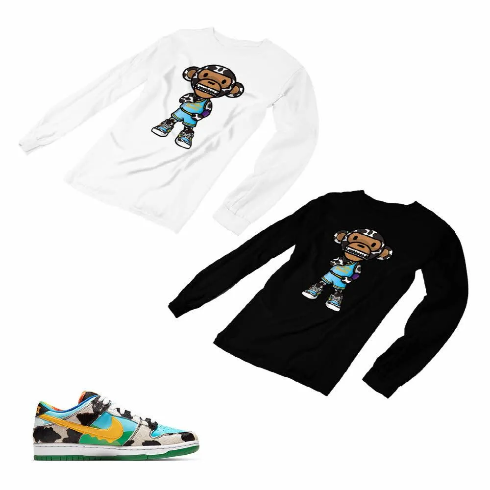 Nike Dunk Ben Jerry’s Matching Custom Designed Long Sleeve T shirt ND 1-2-6