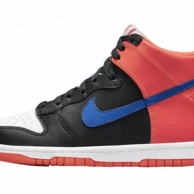 Nike Dunk High Knicks BLACK/GAME ROYAL-BRIGHT CRIMSON-WHITE