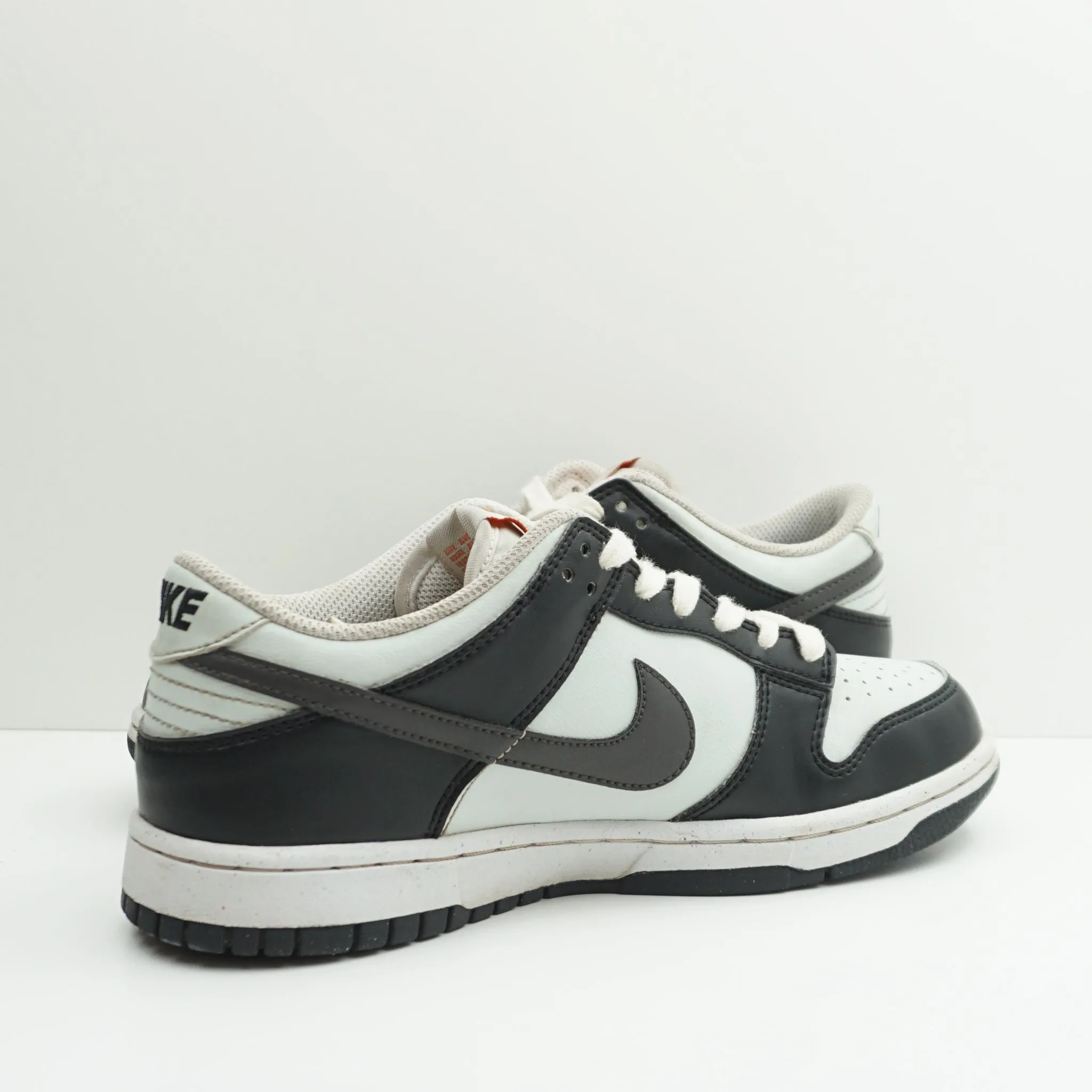 Nike Dunk Low Black Bright Mandarin Mini Swoosh (GS)