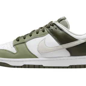 Nike dunk low oil green brand new.  men's.  fn6882-100.  white/light bone-oil green-cargo khaki