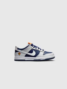 NIKE DUNK LOW PHOTON DUST/WHITE/MIDNIGHT NAVY GS   NAVY