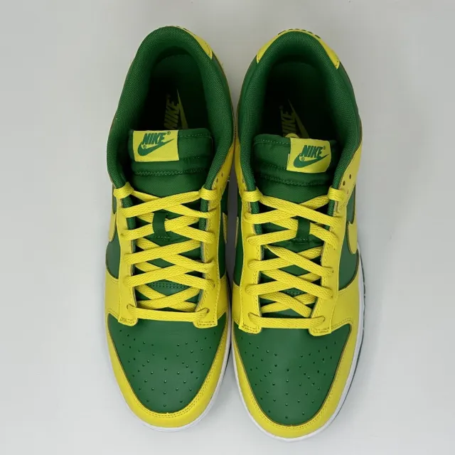 Nike dunk low retro bttys reverse brazil apple green men's size 13 dv0833-300