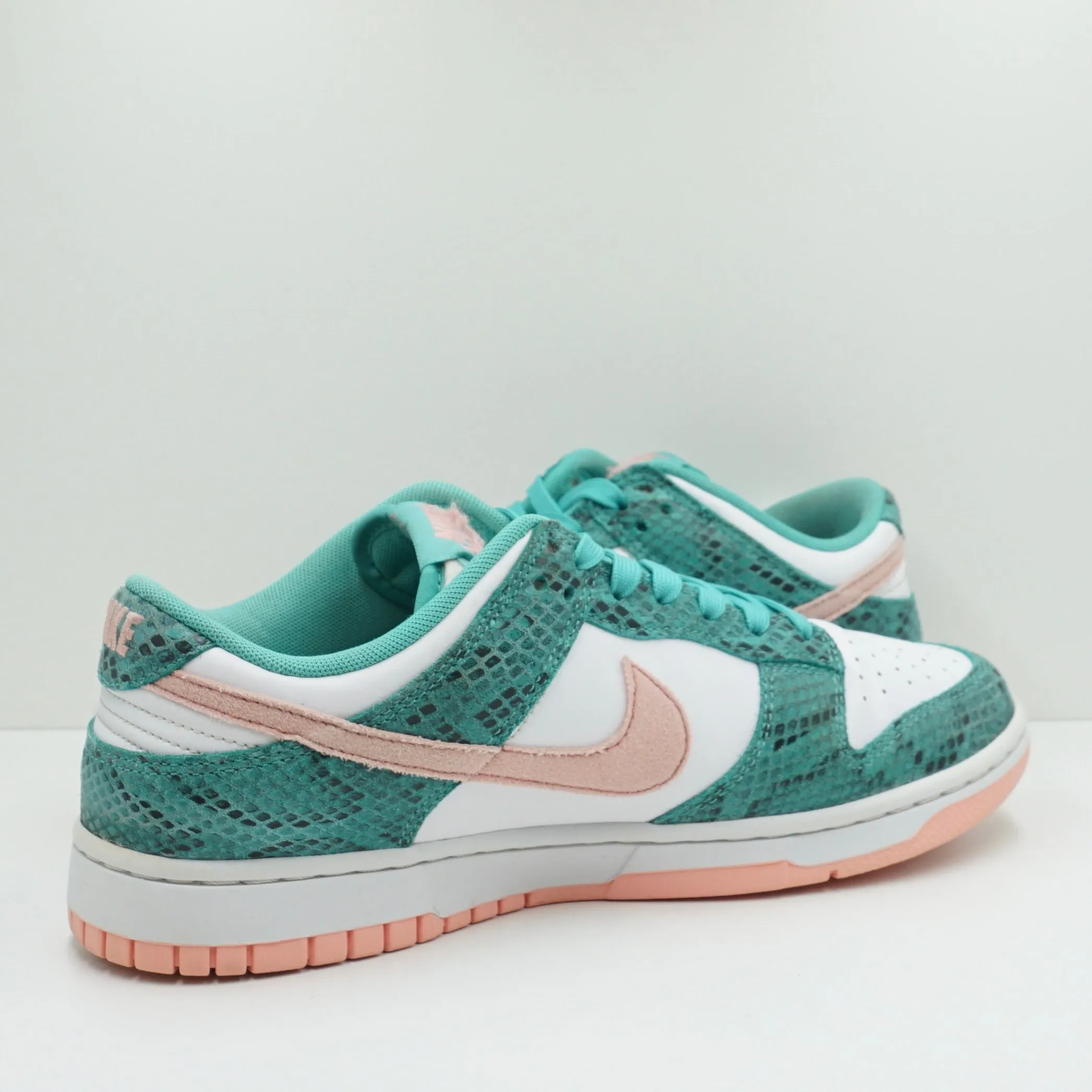 Nike Dunk Low Snakeskin Washed Teal Bleached Coral